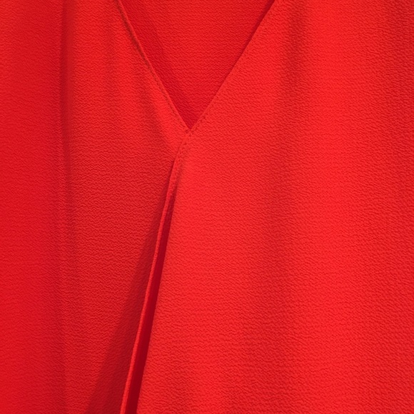 🔥 NWT Vince Camuto Orange Cold Shoulder Blouse - Picture 5 of 8